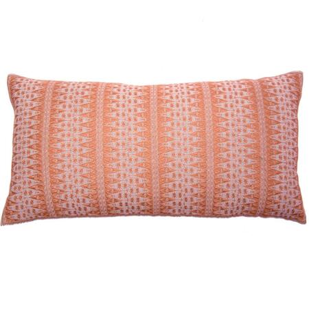 INDIS HERITAGE Coral Backgamon Embroidery Pillow Cover C1114